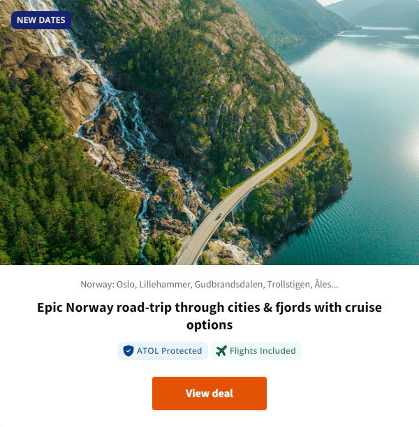 Epic Norway road-trip through cities & fjords with cruise options