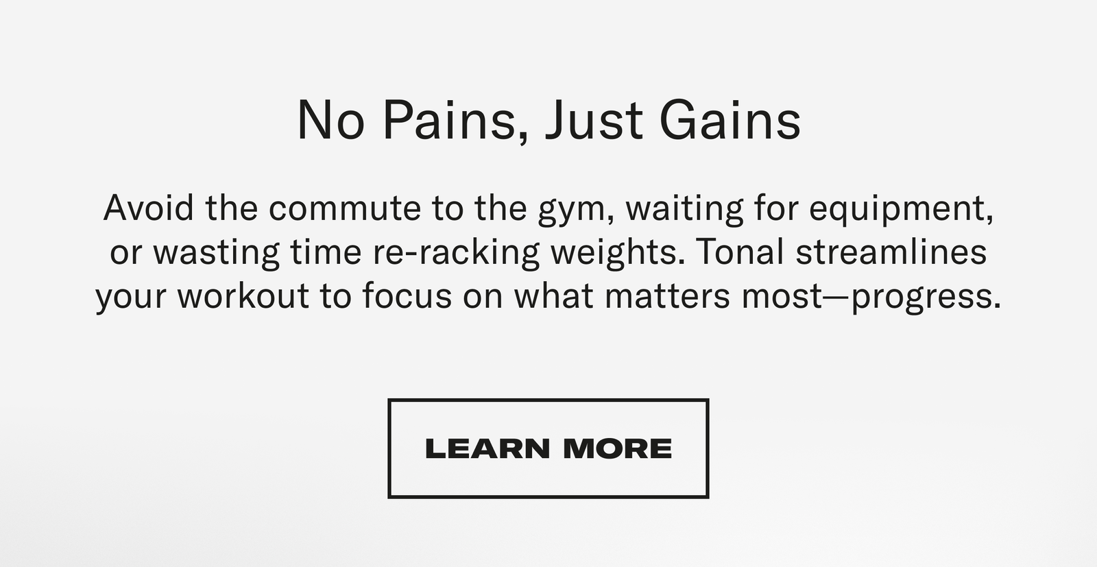 No Pains, Just Gains
