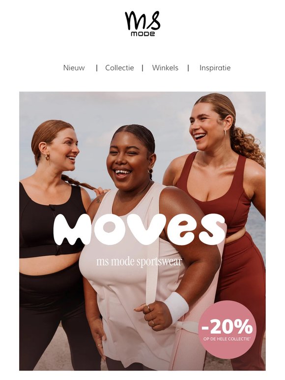 Nieuw: ontdek MOVES by MS Mode met 20% korting