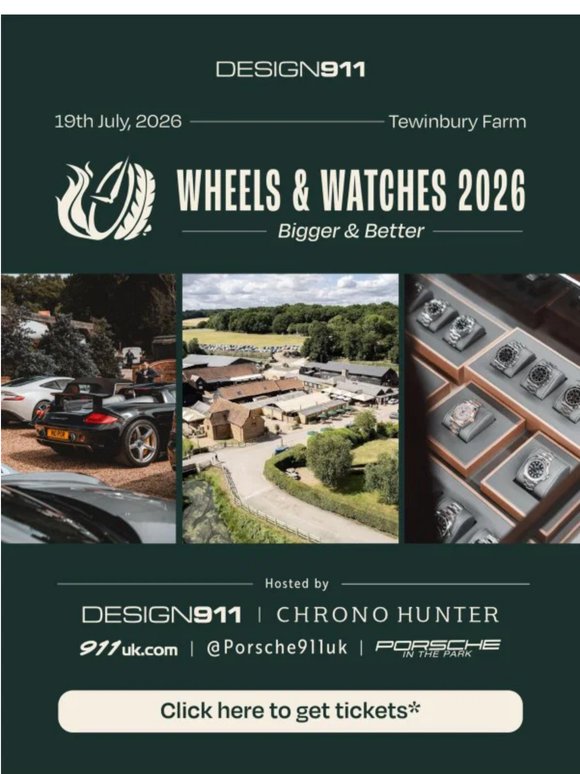 Tickets selling fast for Wheels & Watches 2026!