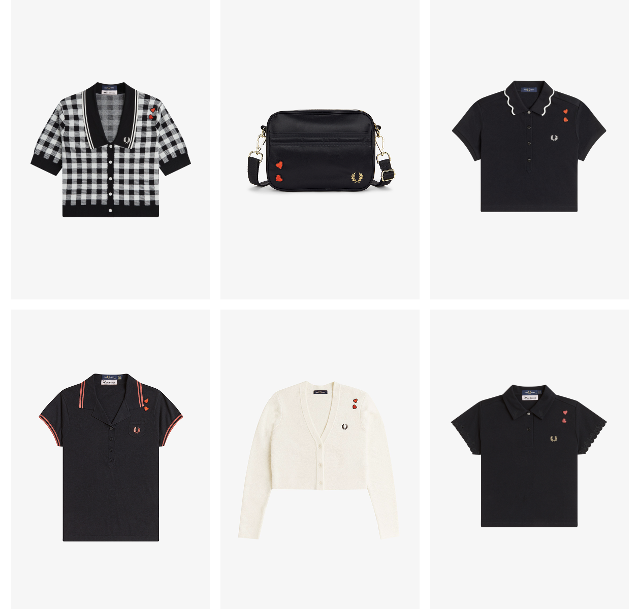 A selection from the latest Fred Perry x Amy Winehouse Foundation collection