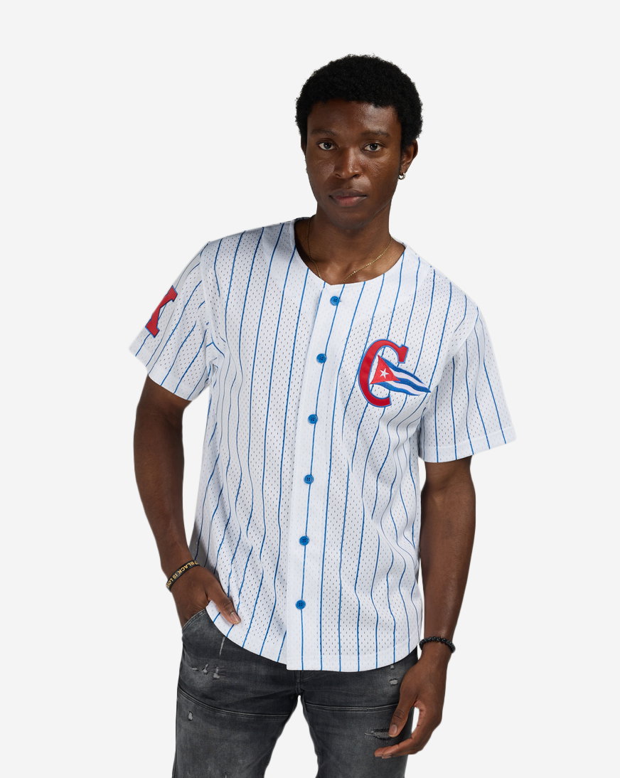 Cuban Stars Yordan Álvarez Authentic Batting Practice Pinstripes Jersey