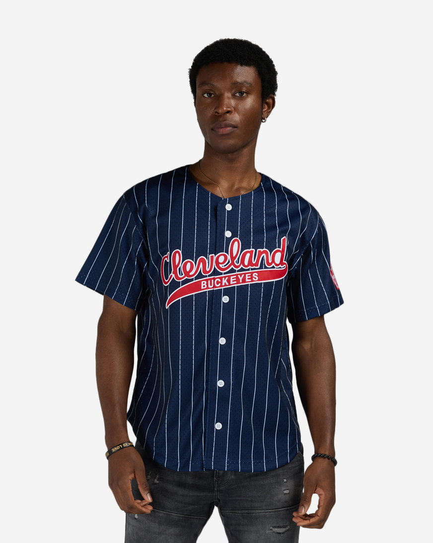 Cleveland Buckeyes José Ramírez Authentic Batting Practice Pinstripes Jersey