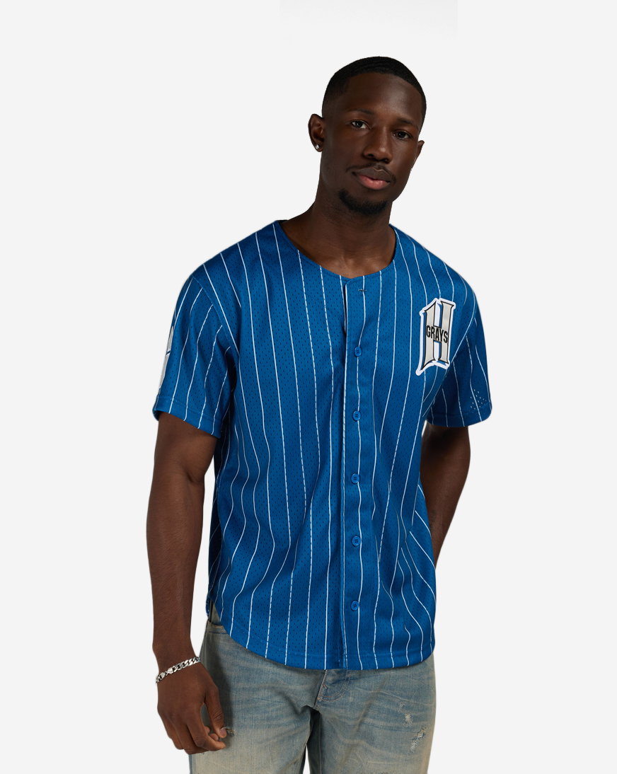 Homestead Grays James Wood Authentic Batting Practice Pinstripes Jersey