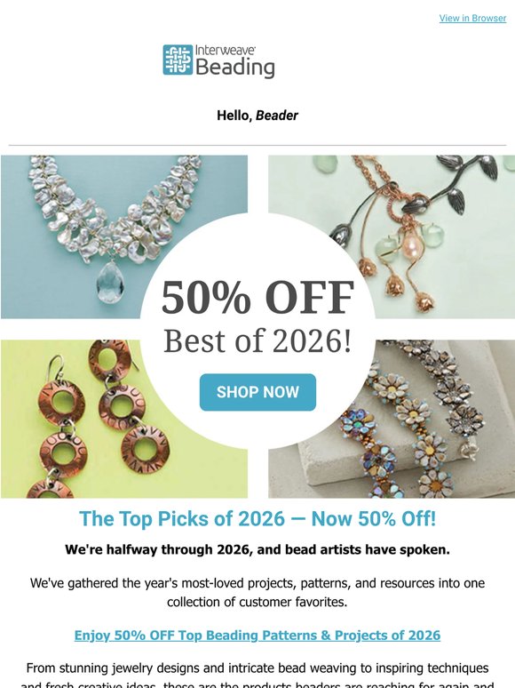 🏆 Top Beading Products of 2026 — 50% OFF!