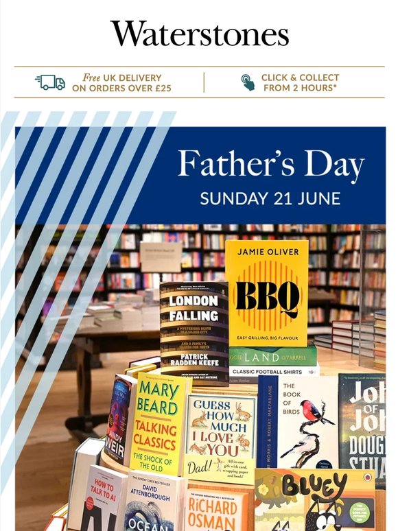 Father's Day Gifts At Your Local Waterstones
