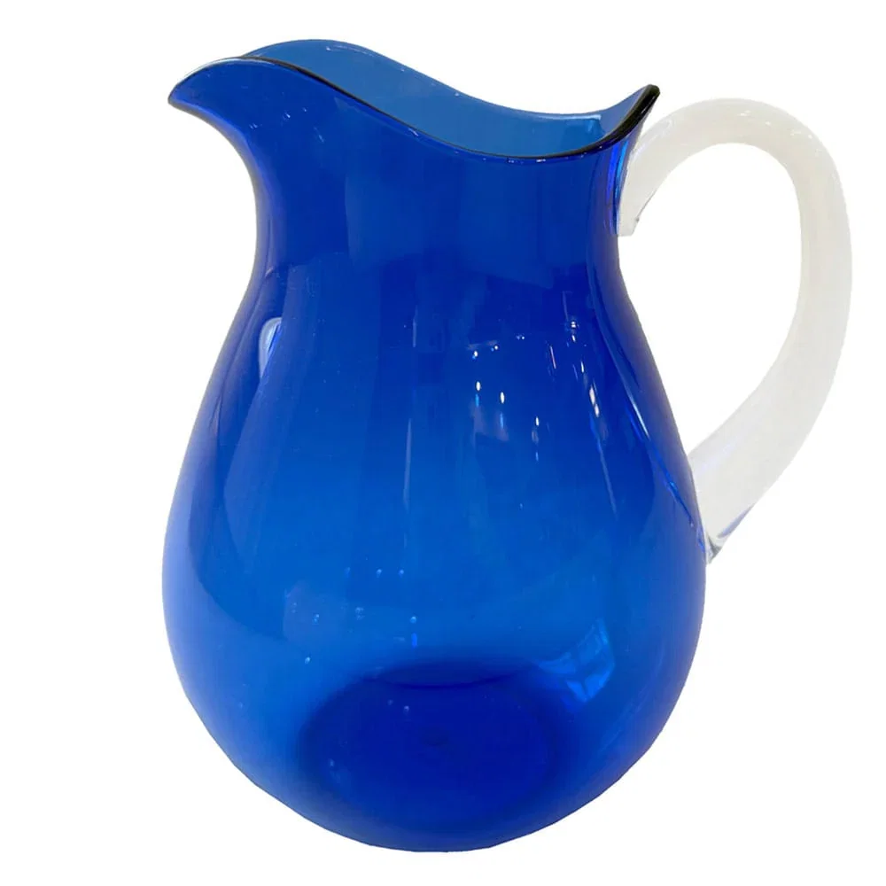 Image of Cobalt Acrylic With Clear Handle Pitchers - includes 1 Pitchers