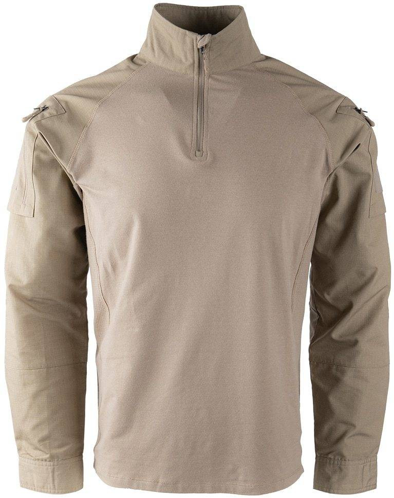 Image of LA Police Gear Men's Combat Shirt | Black | Small | Cotton/Polyester/Spandex