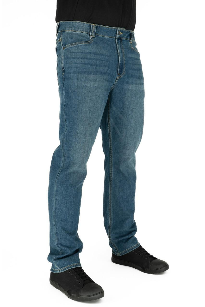 Image of LA Police Gear Men's Core Flex 6 Pocket Stretch Jean | Dark Wash | 28/30 | Cotton/Polyester/Spandex