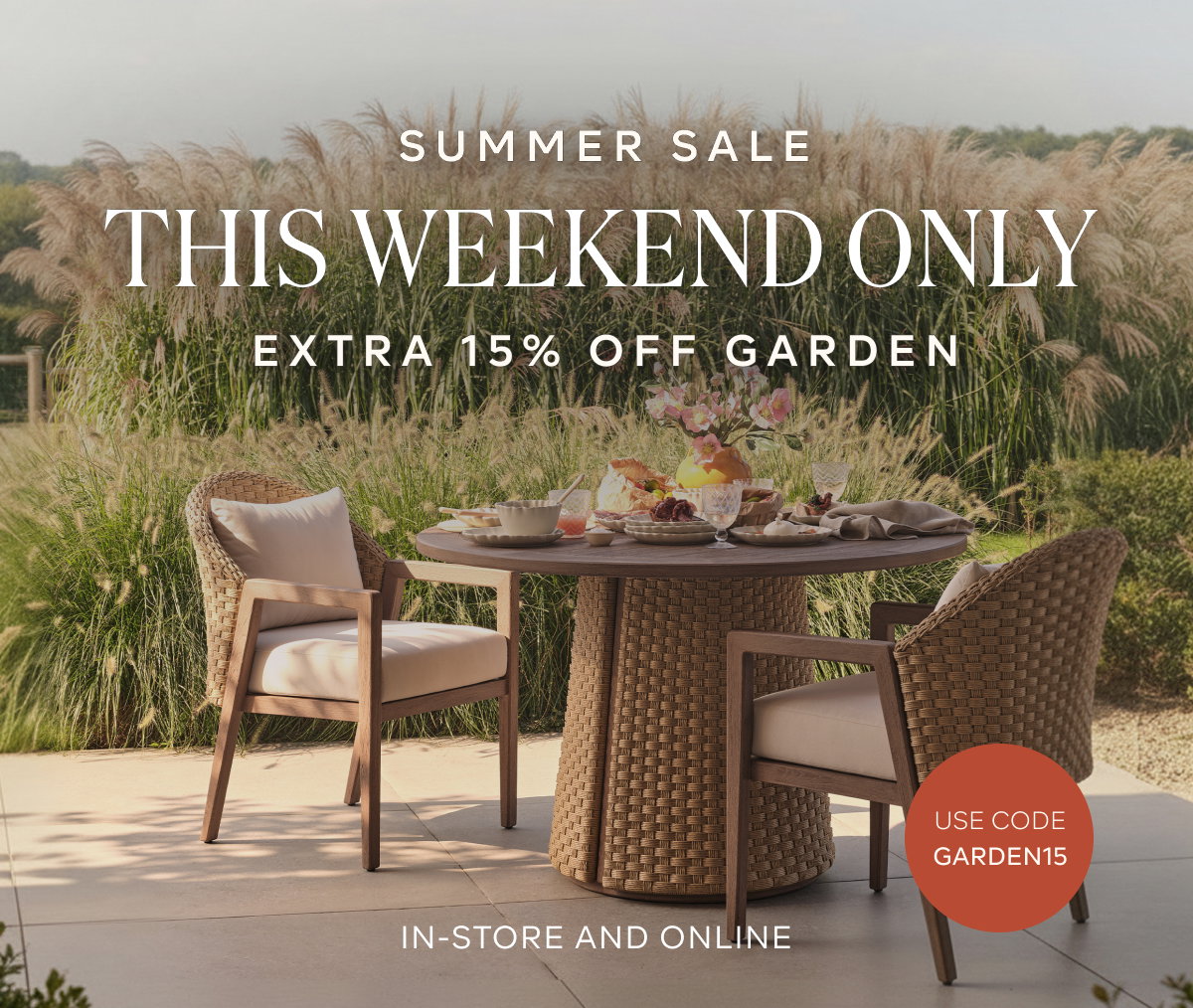 Extra 15% Off Garden