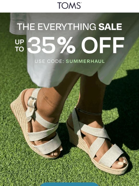 Up to 35% Off Summer's Best Wedges ☀️