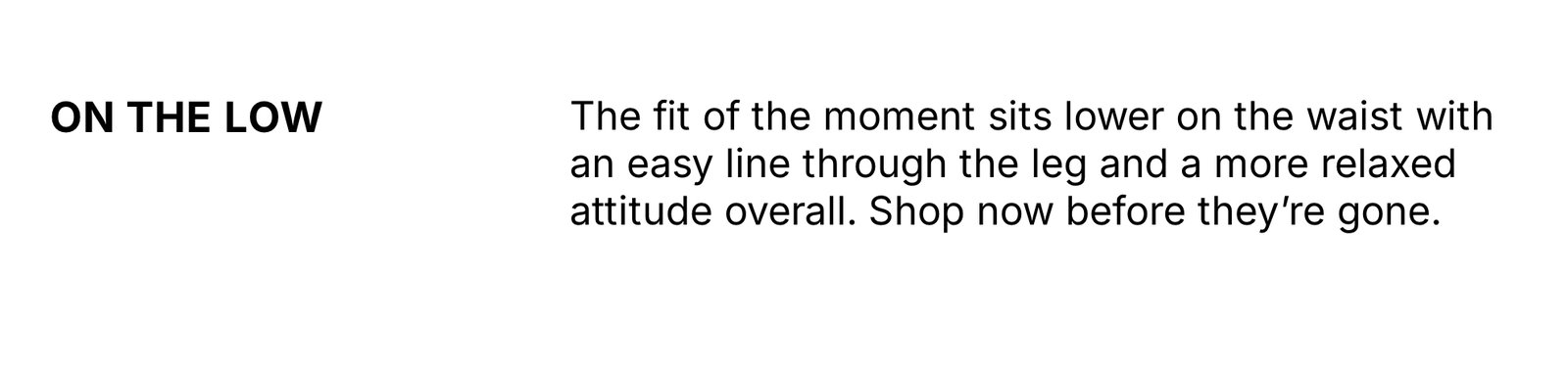 Shop Bestselling Low Rises