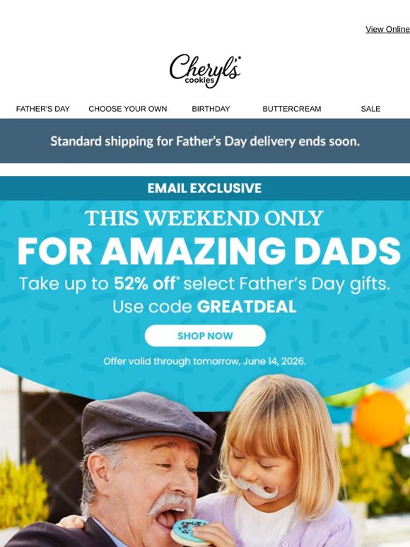 Up to 52% off ends tomorrow! Save big on Dad’s gifts.