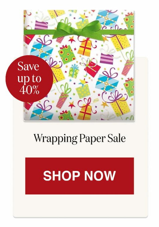 Wrapping Paper Sale [Click here to Shop Now]