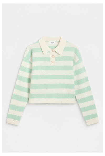 Brushed Merino Boxy Polo