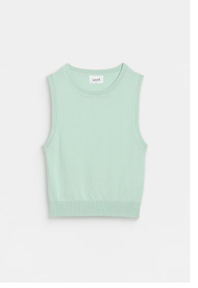 Cotton Blend Knit Top