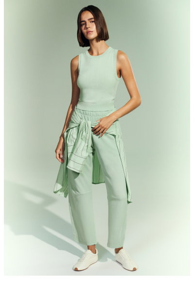 Terry Barrel Leg Trackpant