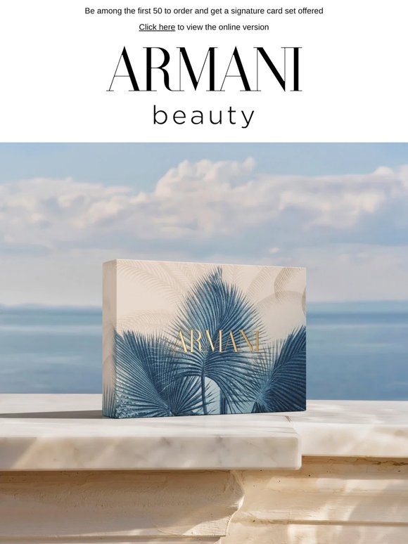 Your Summer Set: Acqua di Giò & an exclusive beach towel
