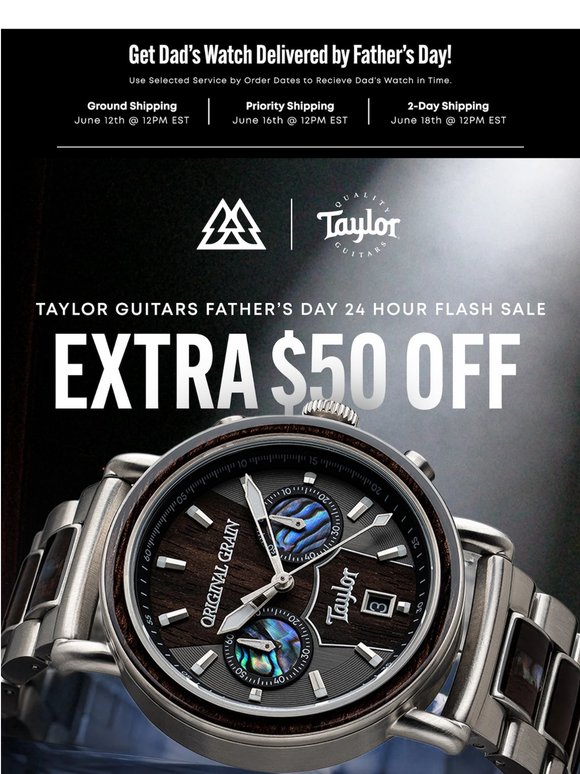 The Taylor Guitar Watch You've Been Waiting On Just Got Cheaper