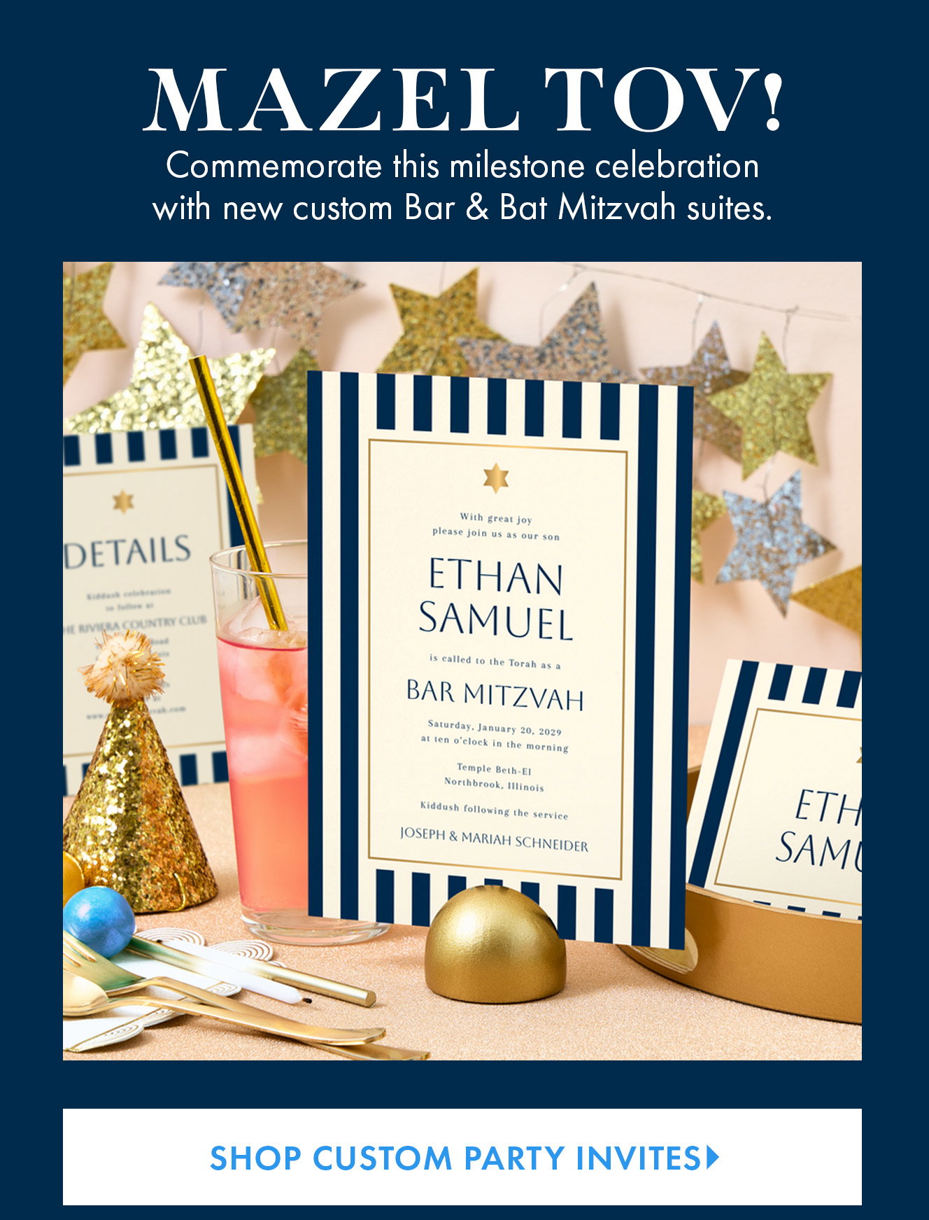 Bar & Bat Mitzvah Invitations