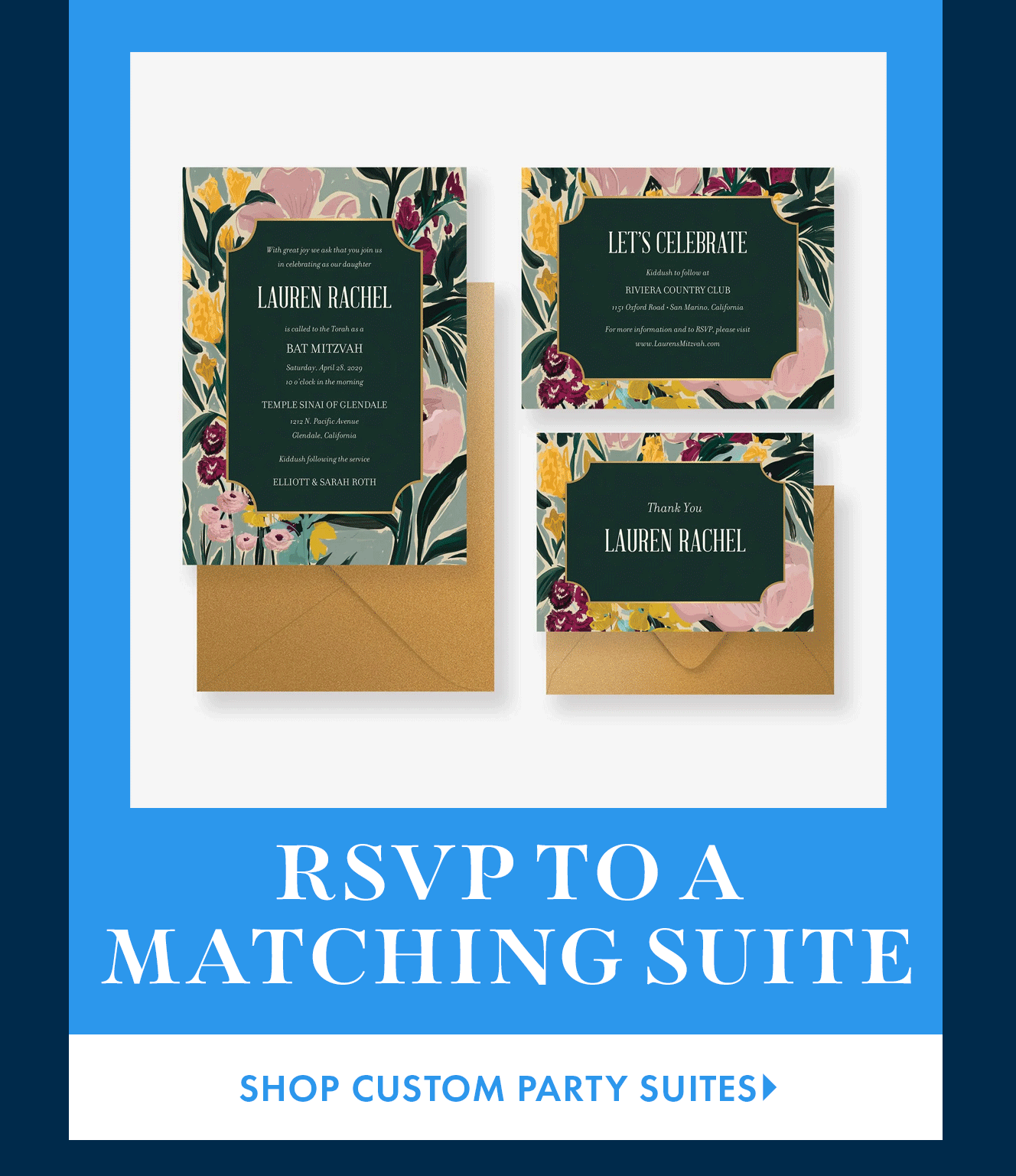 Bar & Bat Mitzvah Invitations