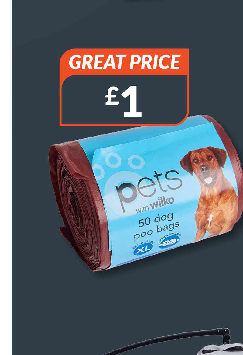 pack of 50 dog poo bags XL. Great price - £1