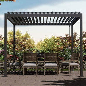 Bild Mirador Basic Gartenpergola 360x300x240cm Anthrazit