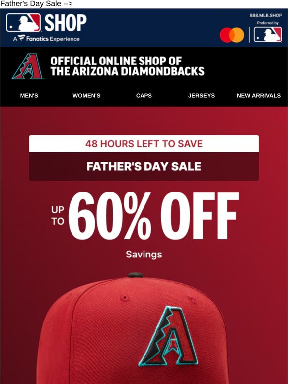 Ends TOMORROW: Up To 60% Off Diamondbacks Savings