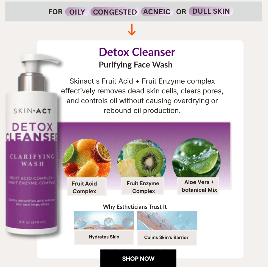 SkinAct Detox Cleanser & Purifying Face Wash