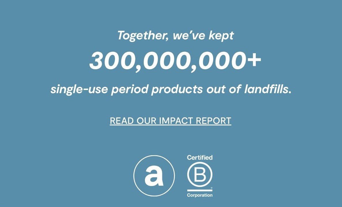 TOGETHER, WE'VE KEPT OVER 300,000,000+ SINGLE USE PRODUCTS OUT OF THE LANDFILL