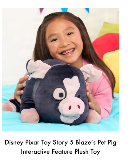 Disney Pixar Toy Story 5 Blaze’s Pet Pig Interactive Feature Plush Toy