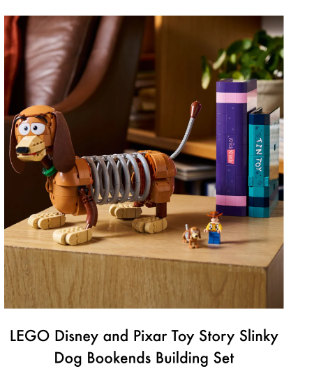 LEGO Disney and Pixar Toy Story Slinky Dog Bookends Building Set