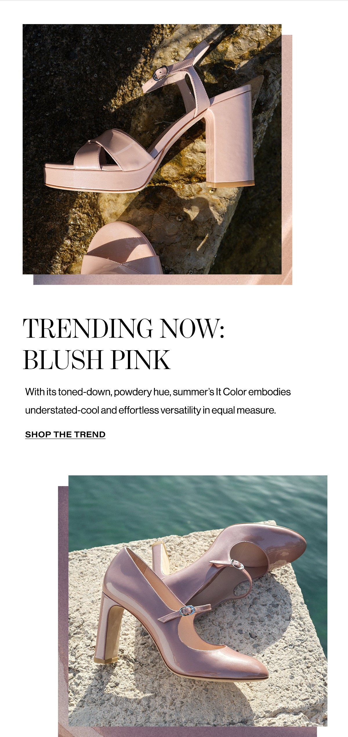 Trending Now: Blush Pink With Its Toned-down, Powdery Hue, Summer's It Color Embodies Understated-cool And Effortless Versatility In Equal Measure. Shop The Trend