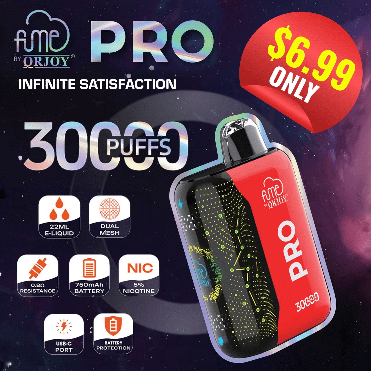 FUME Pro 30000 Puff Disposable