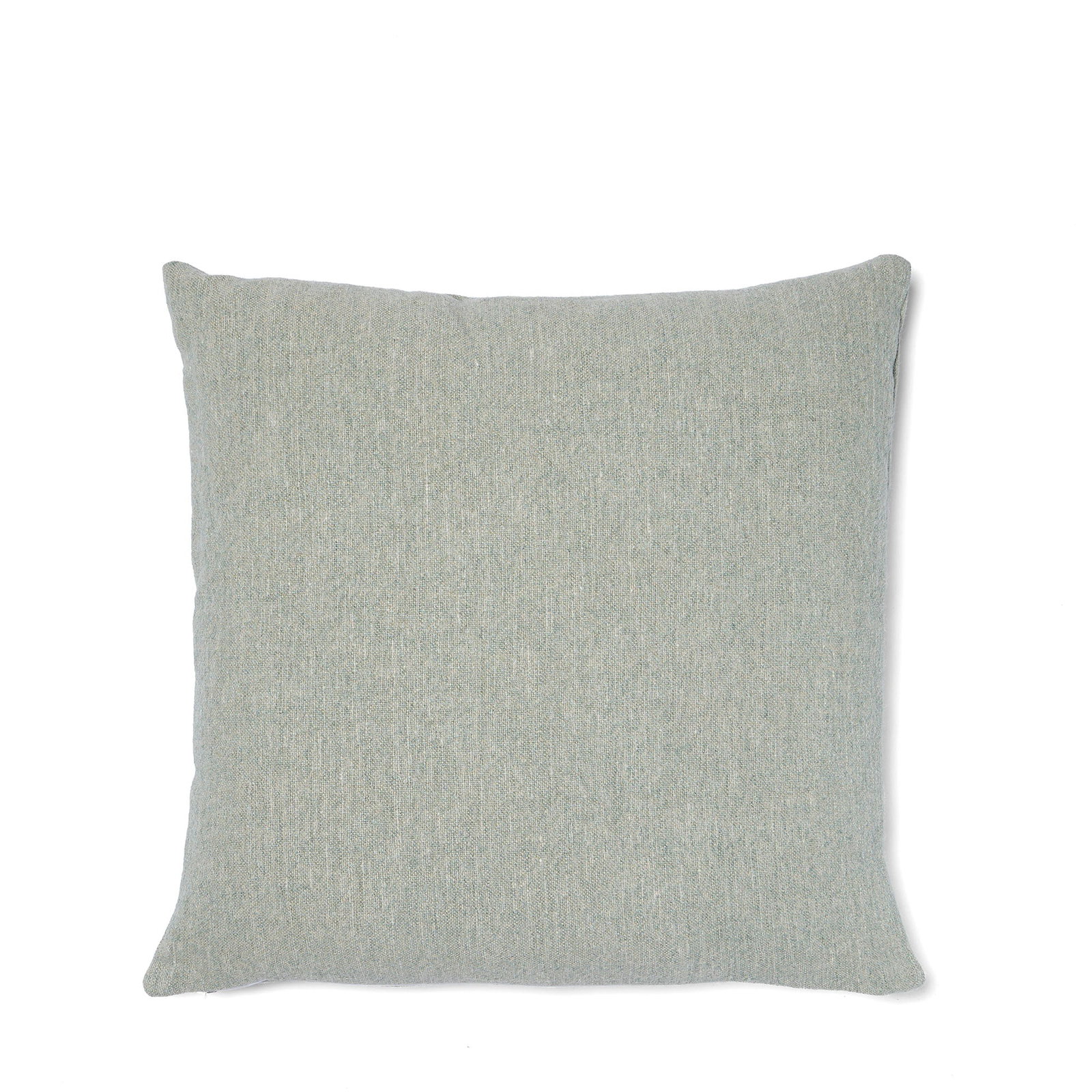 Image of Otto Cushion Stonewash Linen Aqua 50 x 50cm