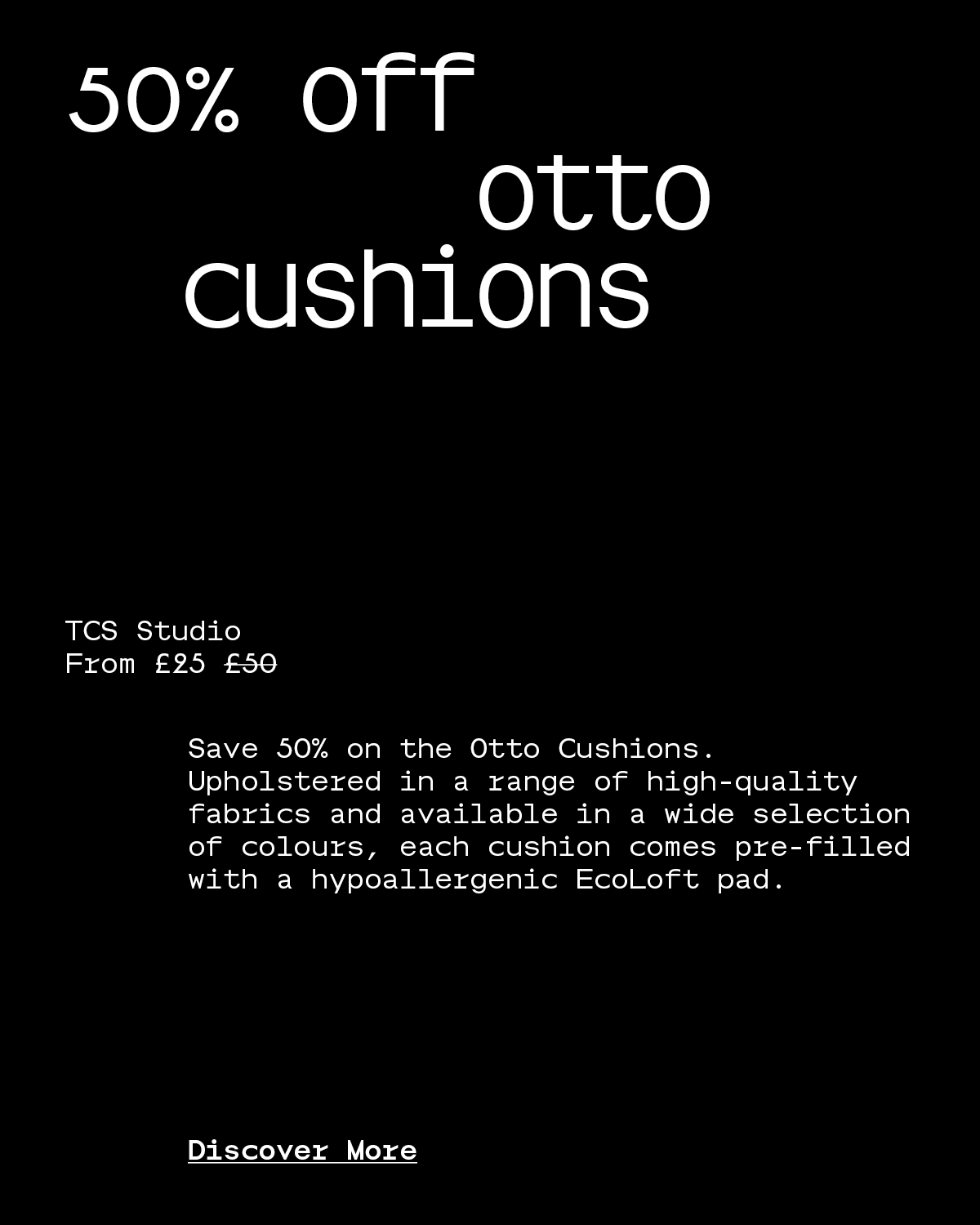 50% Off Otto Cushions 