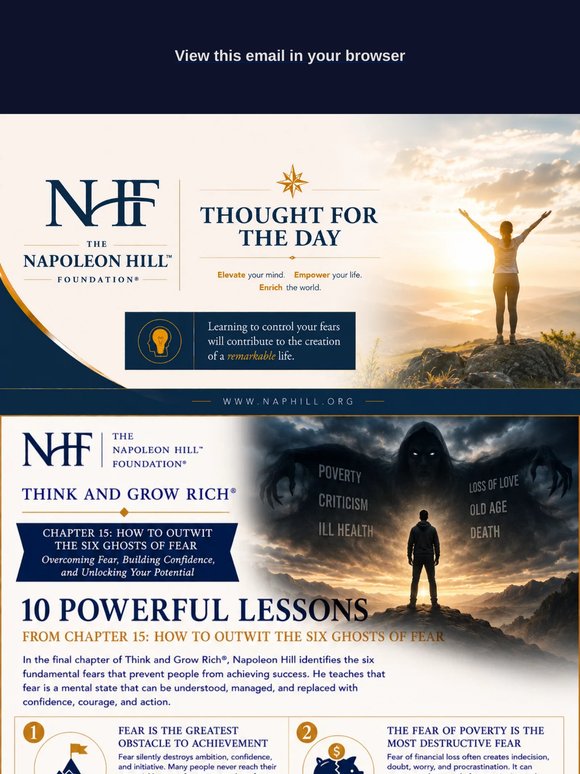 Napoleon Hill's Thought for the Day