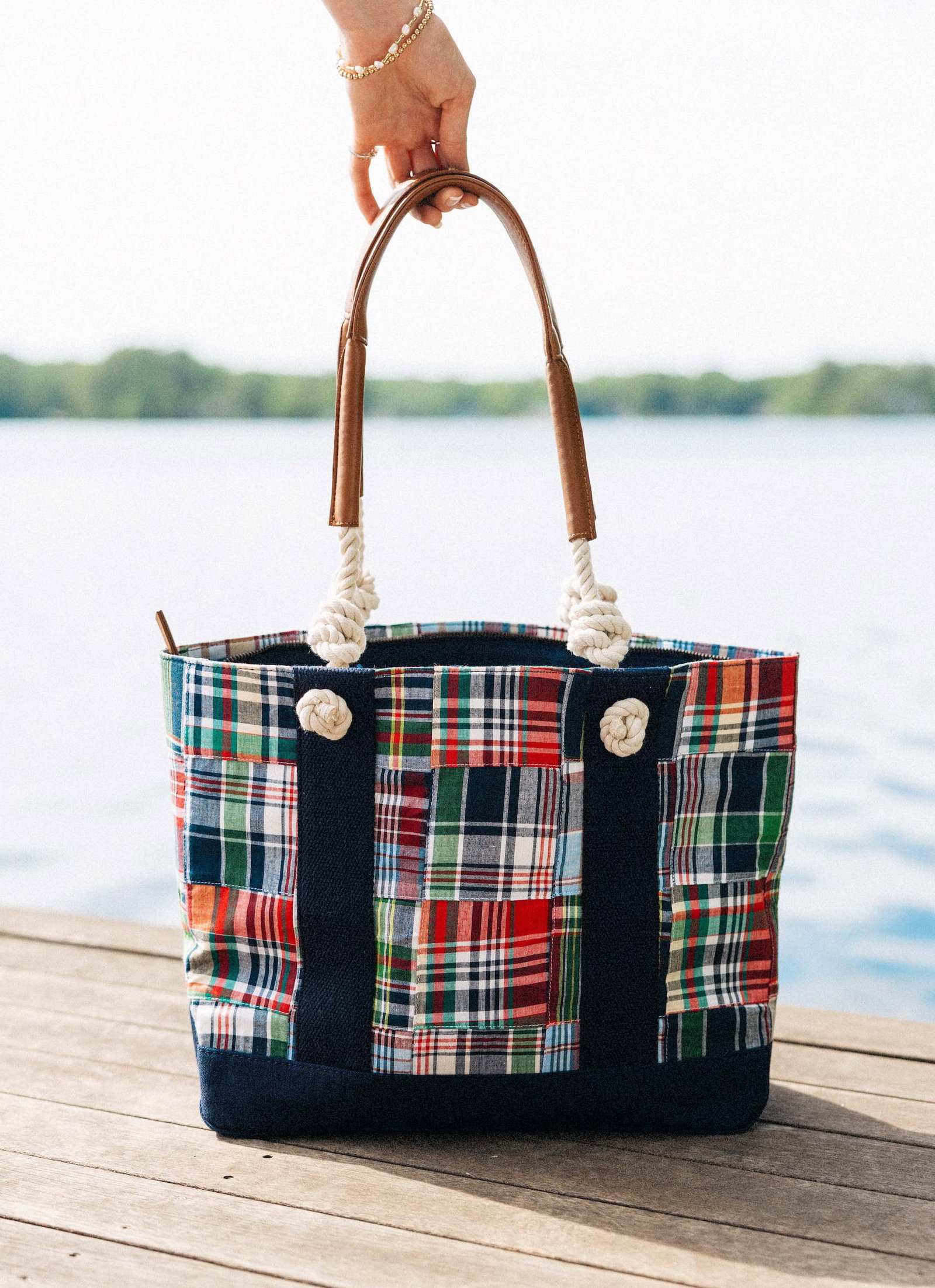 Essex Madras Patchwork Tote
