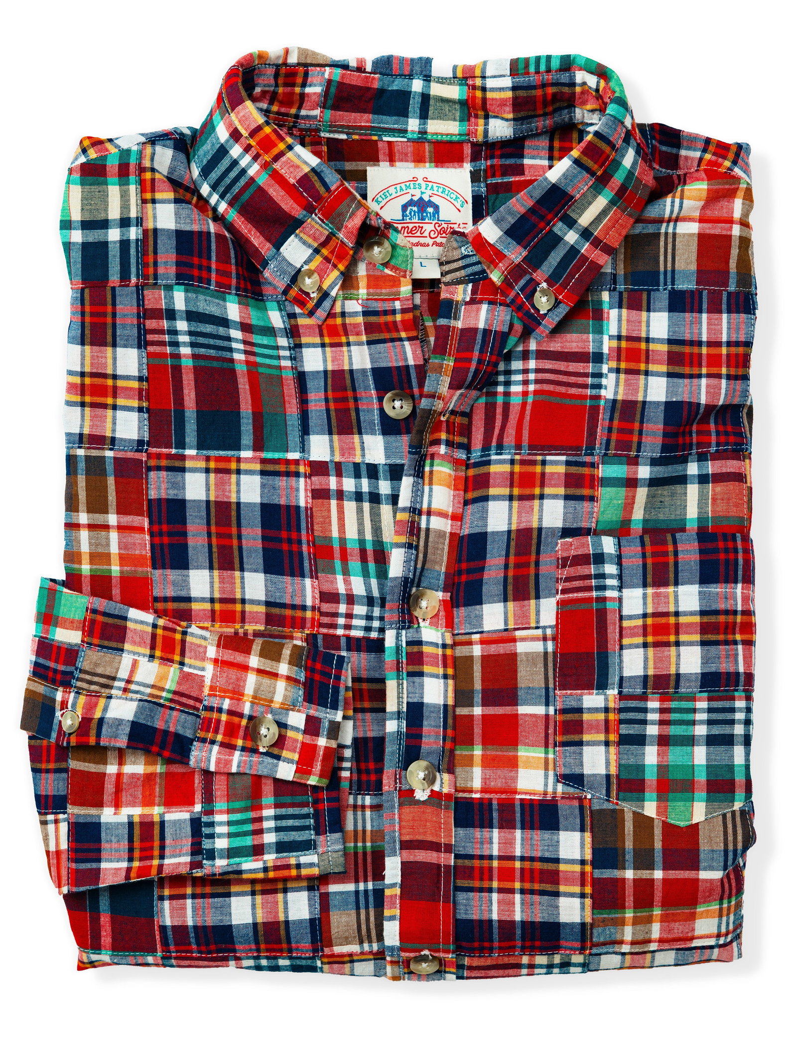 Image of Bristol Patchwork Madras Shirt