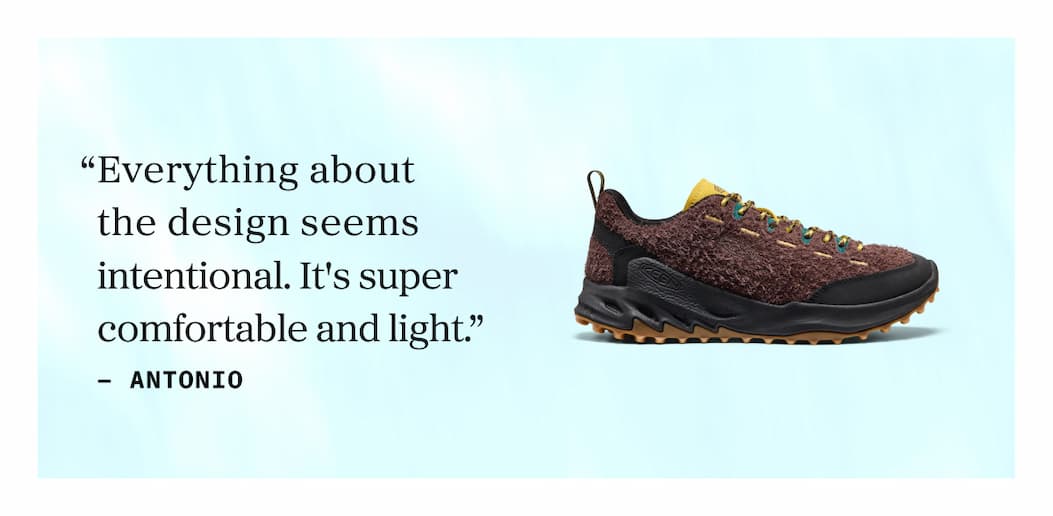 everything about the design seems intentional. it's super comfortable and light. - antonio