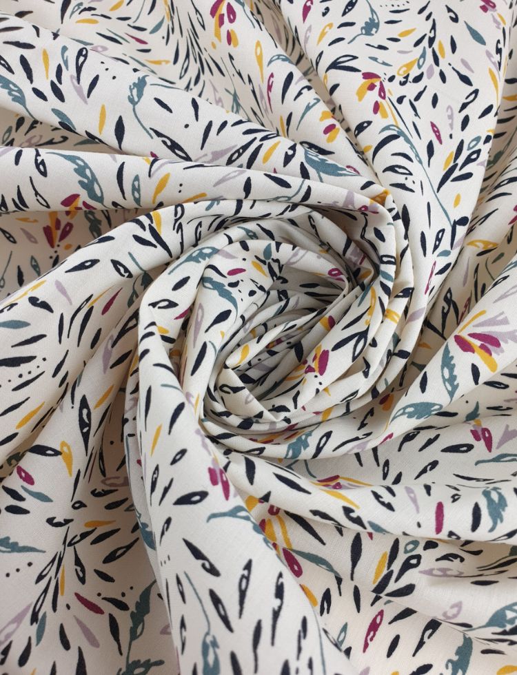 Cotton Lawn Fabric Petrol