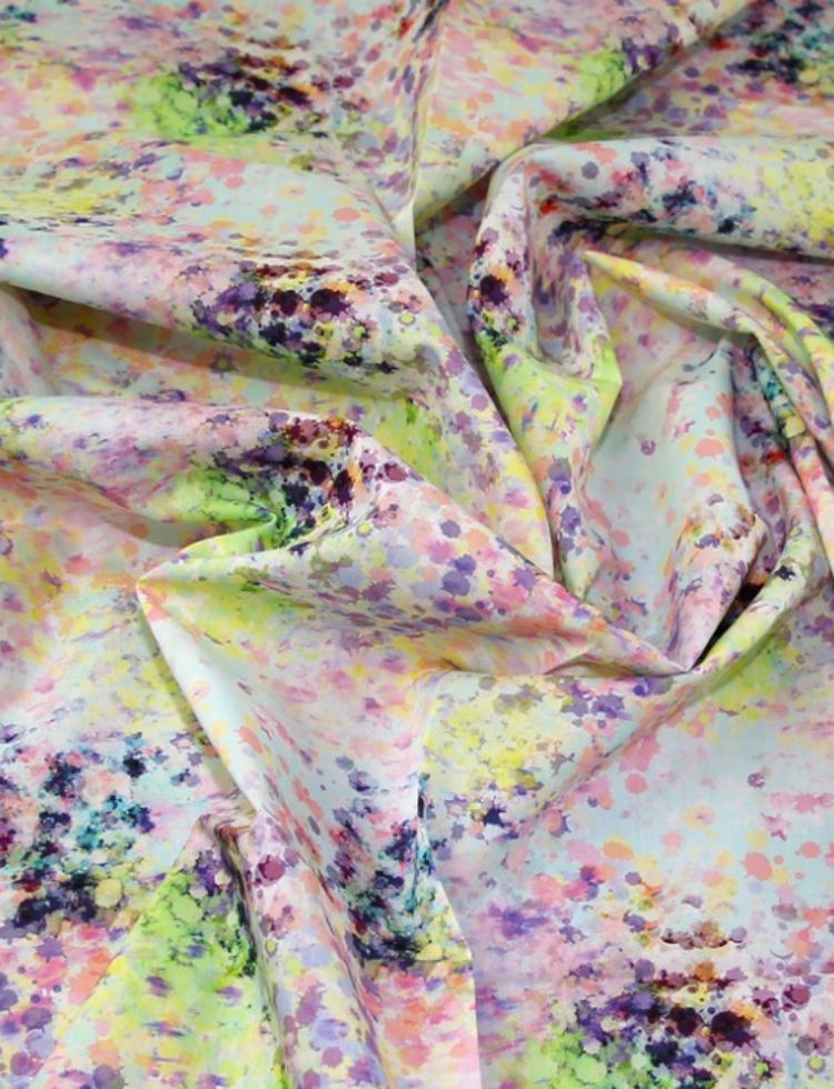 Lady McElroy Marlie Cotton Lawn Fabric Multicoloured