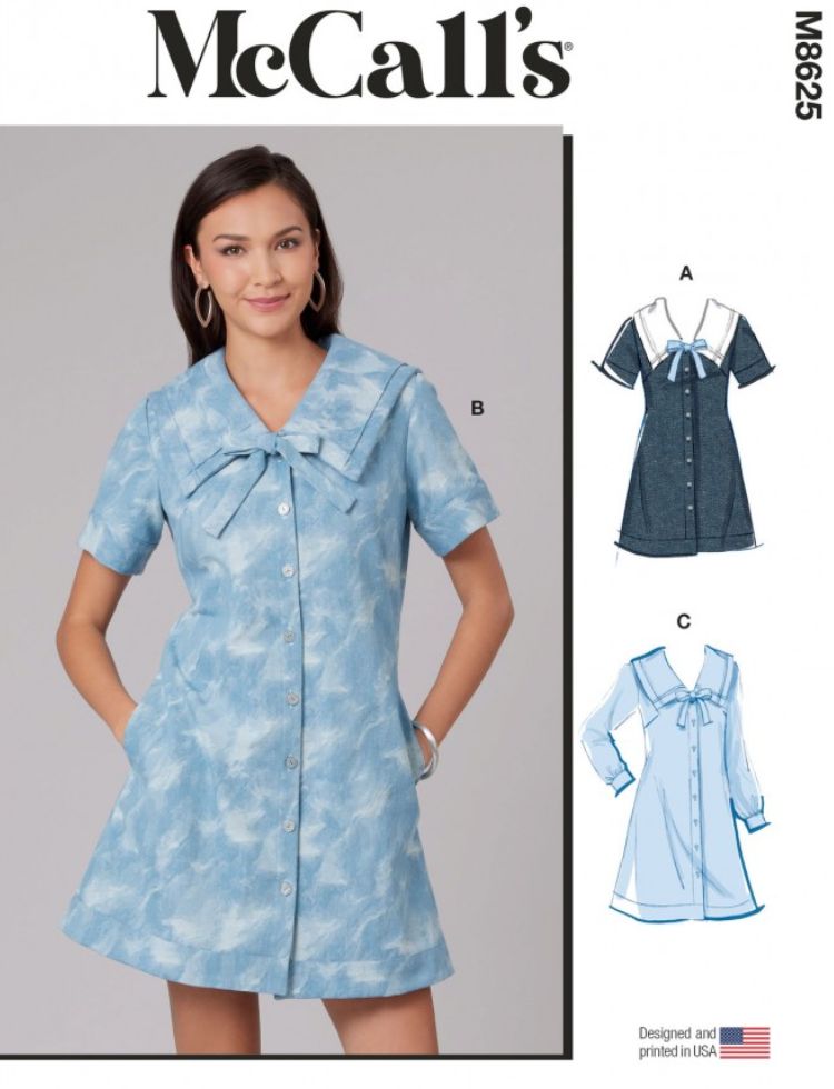 McCalls Paper Sewing Pattern 8625