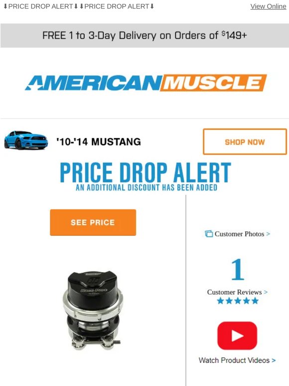 Price Drops on Top Brands for Your 2023 Mustang!