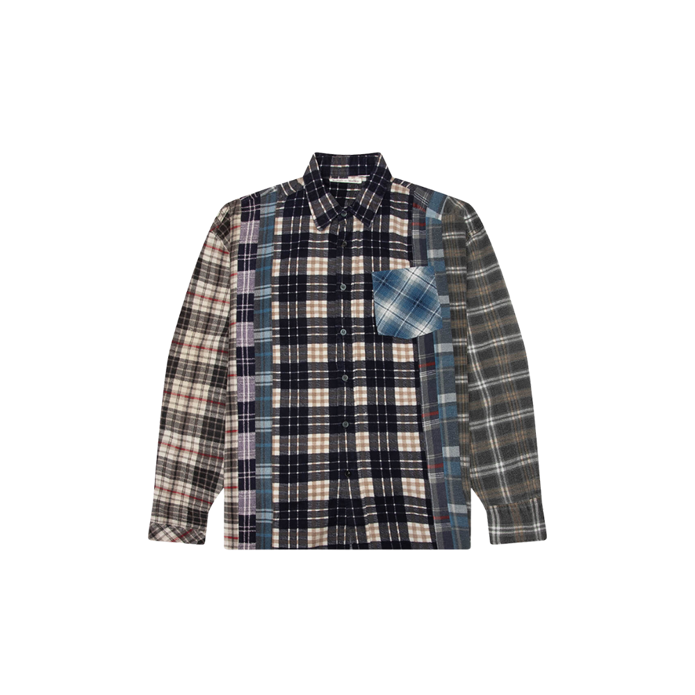 7 Cuts Wide Flannel Shirt - Assorted