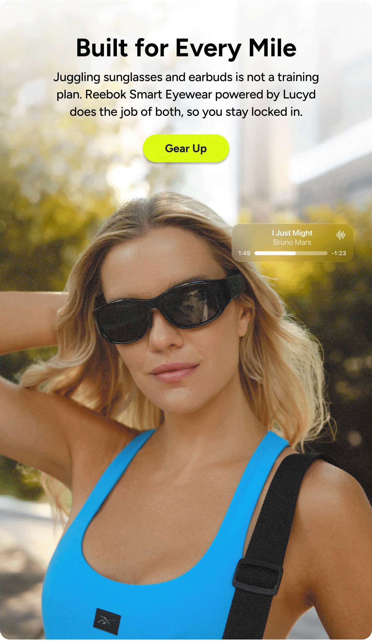 SHOP Reebok Smart Eyewear powered by Lucyd