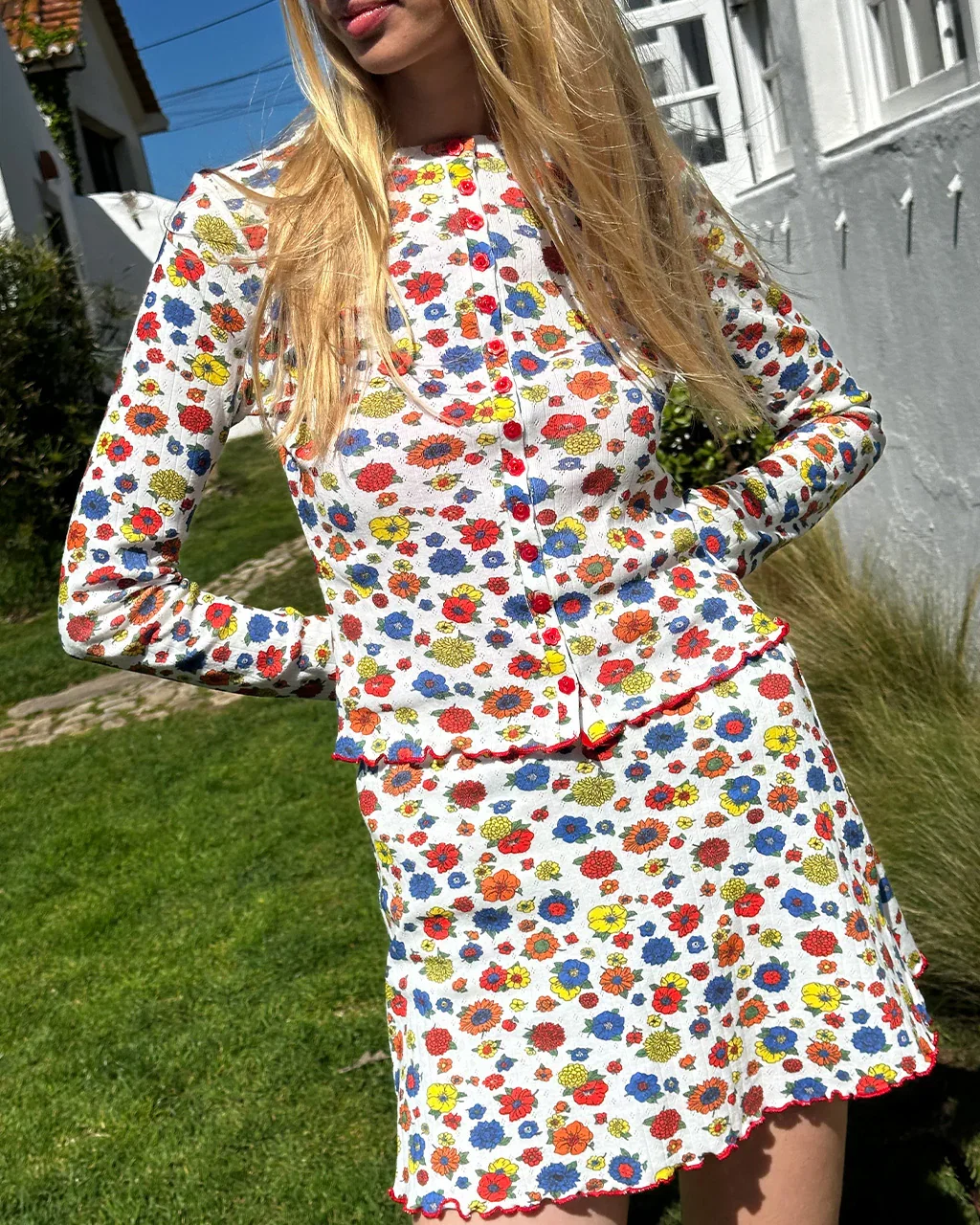 Image of Poppy Cardi - Primary Floral