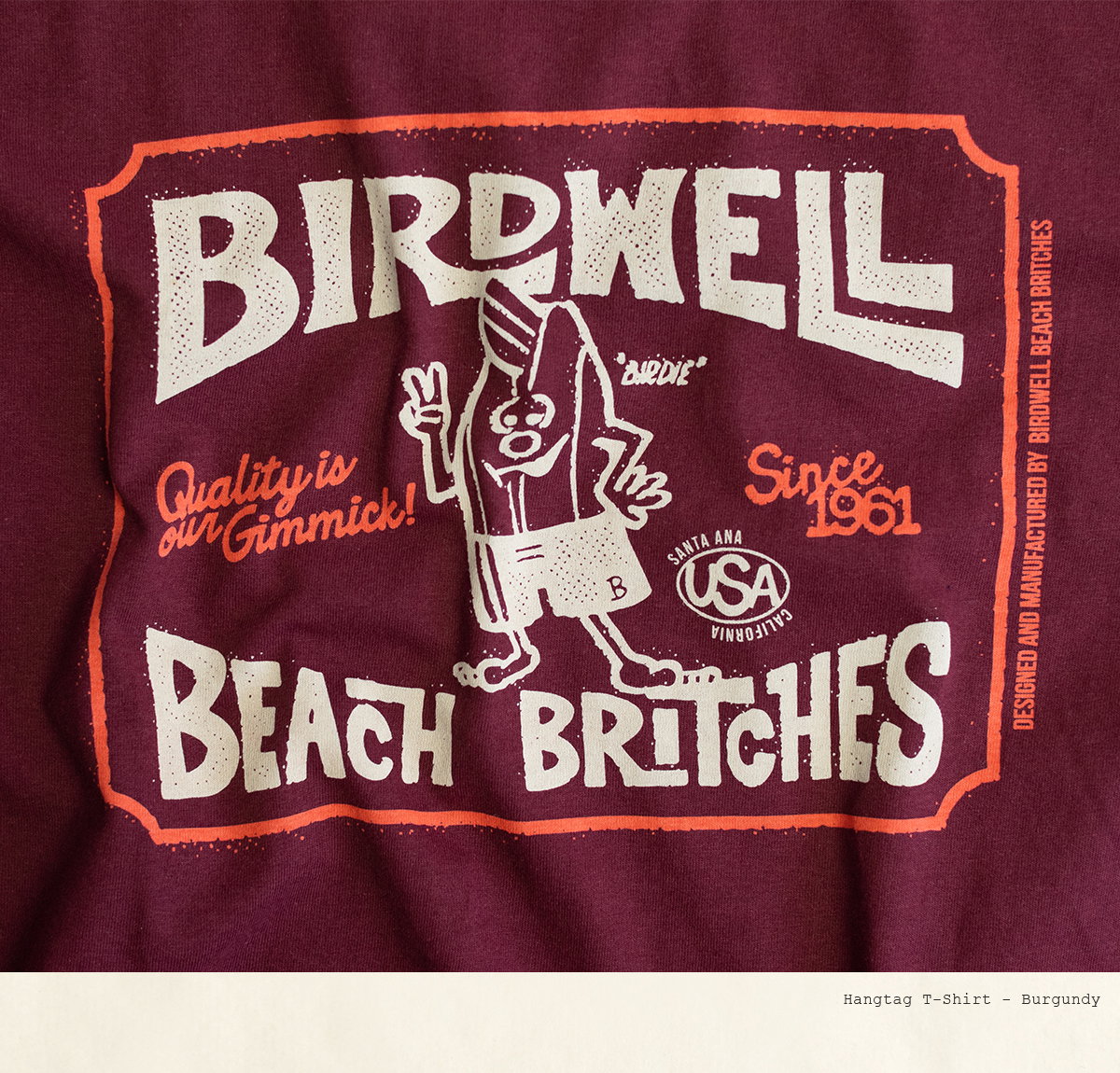Hangtag T-Shirt - Burgundy
