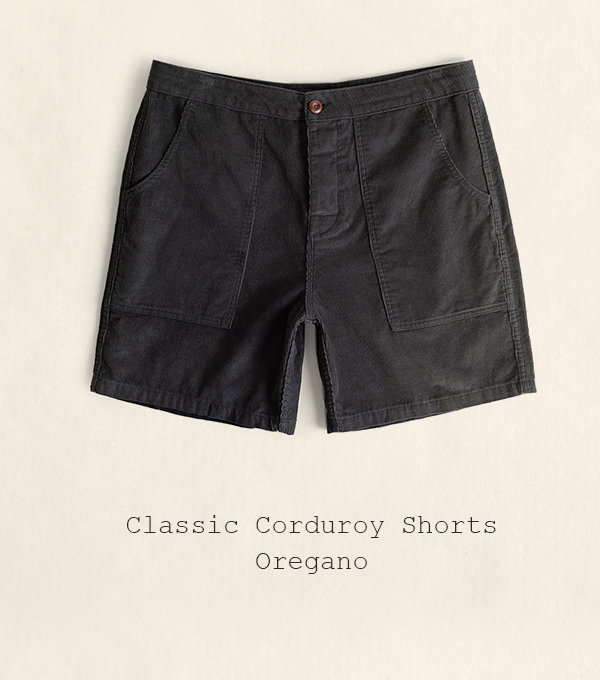 Classic Corduroy Shorts - Oregano