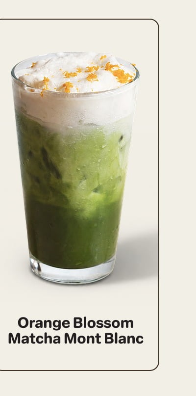 Orange Blossom Matcha Mont Blanc